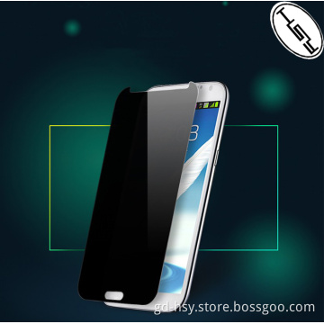 HUYSHE Guangdong Glass Manufacturer 9h Best Screen Guard For Samsung note 4/5 anti spy privacy Tempered Glass Screen Protector